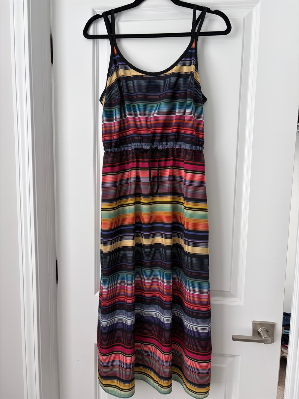 Athleta Multicolor Striped Midi Dress